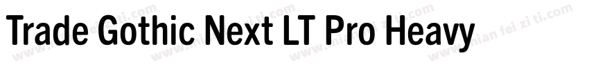 Trade Gothic Next LT Pro Heavy字体转换